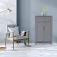 thumbnail image 5 of Tcbosik A Smoke Double Door Cabinet,for Bathroom Storage, Gray, 5 of 7
