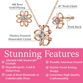 thumbnail image 3 of Cate & Chloe Alexis 18k Rose Gold Plated Flower Jewelry Set with Swarovski Crystals Gift for Women, 3 of 8