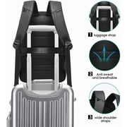 BANGE Gray Business Laptop Backpack with USB Charging Port
