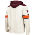 thumbnail image 3 of Men's Colosseum Cream Virginia Tech Hokies 2.0 Lace-Up Pullover Hoodie, 3 of 3