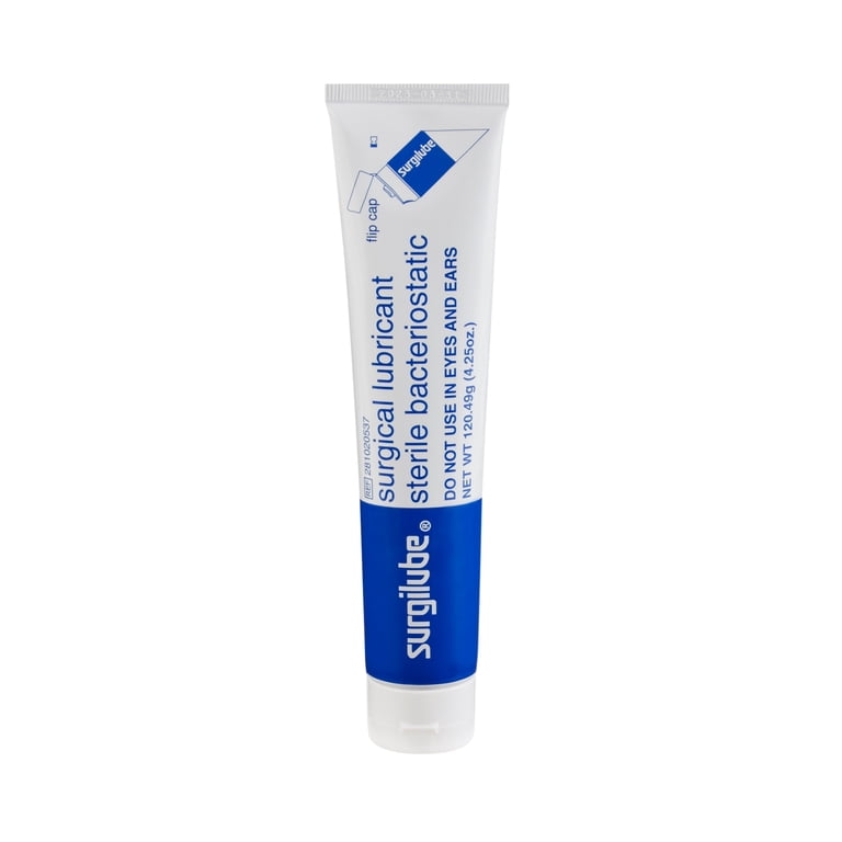 surgical lubricant walmart SURGILUBE 4 Pack Sterile Water-Based Lubricant Jelly, Latex Free, 4.25oz  Each main image 0