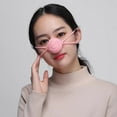 thumbnail image 6 of Happydeer Handmade Winter Nose Warmer Extra Soft High Elastic Adjustable Cold Resistant Wool Nose Cover Accessories (Light Pink), 6 of 13