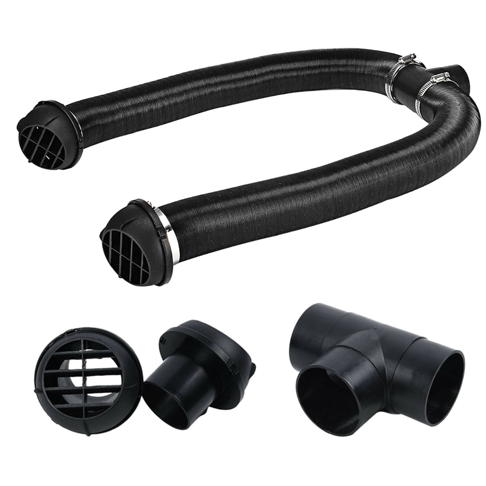 Diameter 60mm Car Heater Pipe Duct T Piece Warm Air Outlet Vent Hose Clips Replacement Accessories qianduo Air Ducting Hose 