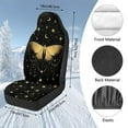 thumbnail image 7 of Uorisanigo Car Seat Covers, Plush Fluffy Golden Butterfly Front Seat Covers, Not Airbag Compatible, Washable 2 Pcs Seats Cover Fits for Most Cars, Trucks, SUVs, Vans, 7 of 7
