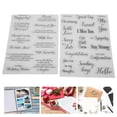 thumbnail image 3 of Card Making Stamps, Clear Stamps Decorative DIY Making TPR Material  for Invitations for Photo Albums, 3 of 8