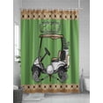 thumbnail image 5 of Golf Club Pattern Shower Curtain, Golf Grenn Lawn Brown Background Waterproof Shower Curtain Set with 12 Hooks Lightweight Washable Fabric Shower Curtains for Bathroom 48x72 Inches, 5 of 6