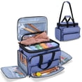 thumbnail image 1 of Bolsa Portátil para Hilos de Tejer Yarwo Tote de Almacenamiento para Ganchillo Azul, 1 of 9