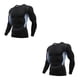 thumbnail image 3 of Jumpingount Ropa interior térmica para hombre, medias elásticas deportivas de secado rápido, camisetas de manga larga para esquiar y correr, Estilo de malla, XXXL 2piezas, 3 of 6