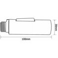 thumbnail image 2 of Grifo de cocina universal con cabezal G 1/2, repuesto para ducha de mano, cabezal de ducha con configuraciones de rociador para baño, grifo mezclador de cocina, acabado cromado, 2 of 3