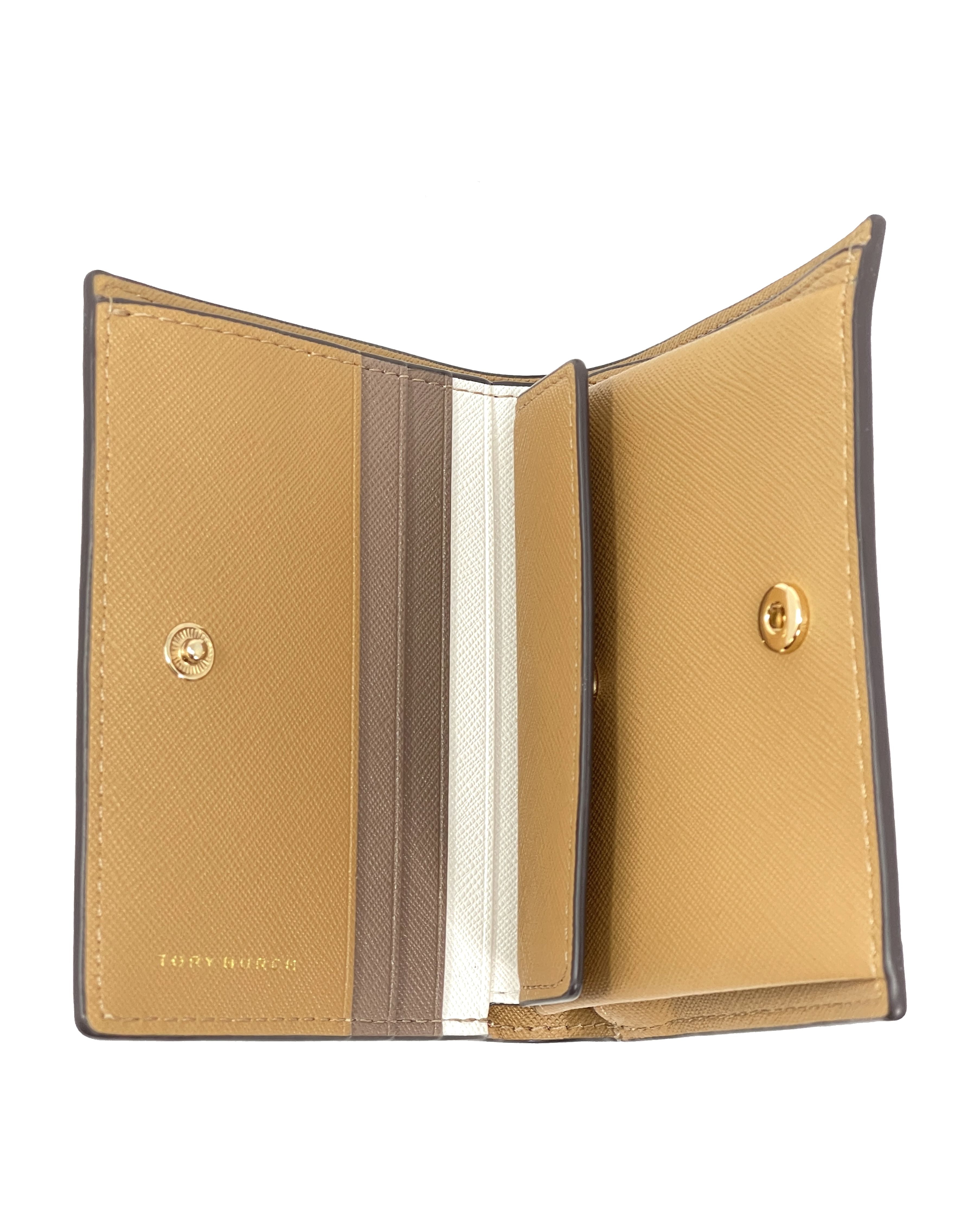限定値下げ【未使用】Tory Burch★EMERSON MINI WALLET Tory Burch Emerson Colorblock Saffiano Leather Mini Wallet