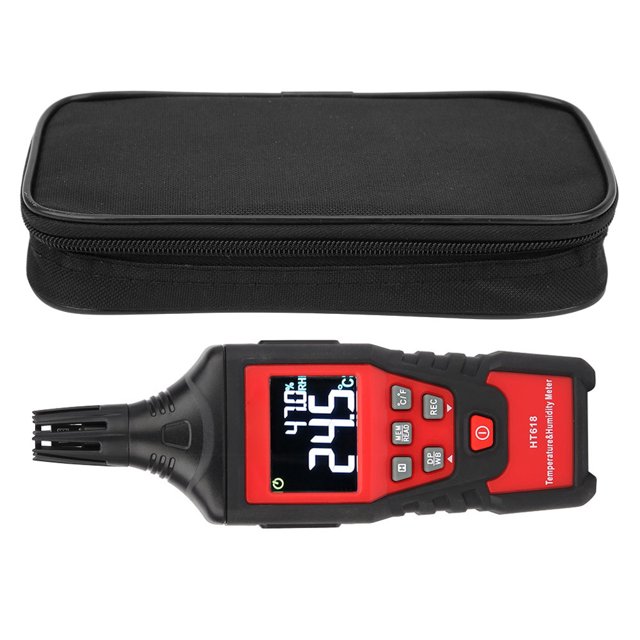 Medidor De Temperatura Y Humedad, Medidor De Temperatura De Humedad, Bajo Consumo De Energía, Pantalla LCD Dual Para Exteriores Para Prueba De Temperatura, Humedad En Interiores Ccdes Otros