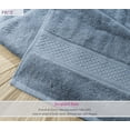 thumbnail image 4 of FBTS Prime Cotton Hand Towels 16x31 inch Extra Soft, Solid Blue, 2 per Pack, 4 of 6
