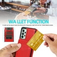 thumbnail image 5 of Allytech Galaxy A53 5G Case Wallet, Samsung A53 5G Case, PU Leather Cards Slots Folding Kickstand Flip Cover Drop Protective Anti-shock Wallet Case Cover for Samsung Galaxy A53 5G - Red, 5 of 6