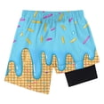 thumbnail image 4 of Odeerbi 5-15 Años Niños Lindos Pantalones de Natación Con Impresión Con Compresión Forrado Cortos de Playa Seco Rápido Con Bolsillos Cortos de La Cintura Elástica, 4 of 6