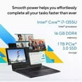thumbnail image 3 of ASUS Vivobook 16" Laptop 0.78"Ultra-Thin, WUXGA FHD+ (1920 x 1200) Display, Intel Core i7-1355U Processor, Intel Iris Xe Graphics, 16GB RAM, 1TB SSD, Windows 11,Black with 5AVE 6-In-1 Accessory Kit, 3 of 5