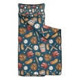 thumbnail image 2 of Blue Baseball Stadium Pattern Toddler Nap Mats for Kids Preschool,Sleeping Mat Bag or Kids,Toddler Sleeping Bag,Toddler Nap Mat or Daycare, 2 of 6