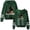 Green, variant on Arijit Singh Pocketless men's and women's trendy pattern casual long sleeved hooded sweatshirt