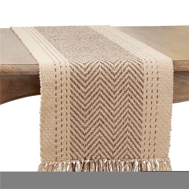 Details about    Threshold Extended Length Table Runner Natural 108"x14" 