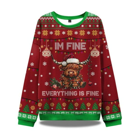 I’m Fine Everything Is Fine Ugly Christmas Sweater