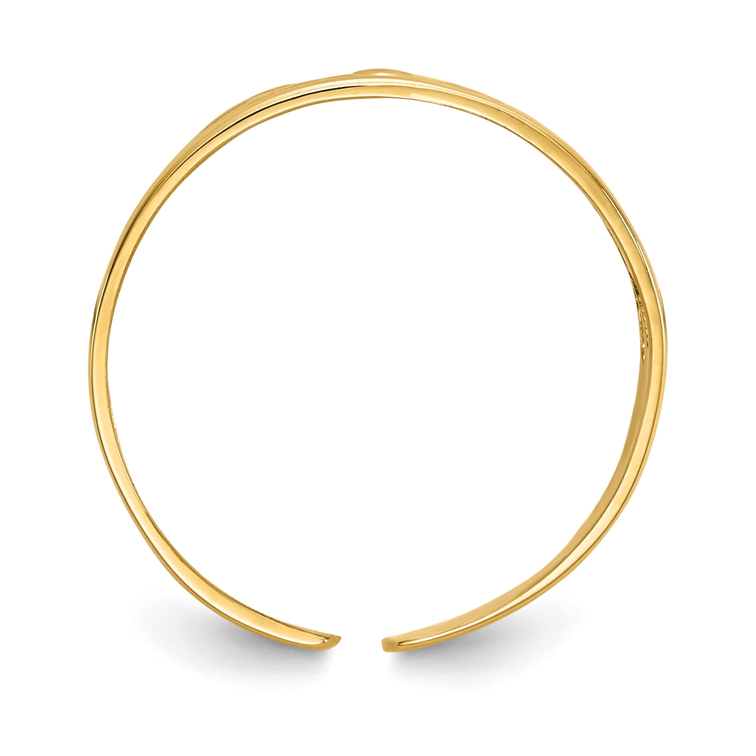 Primal Gold 14 Karat Yellow Gold Floral Toe Ring