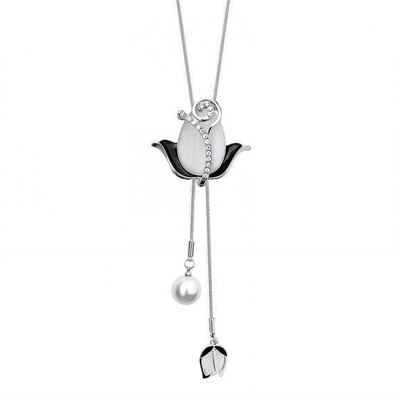 DESIGNICE Charm Necklace,Smooth-Coated Pendant Necklace,Skin-Safe Dainty Gold Necklace for Women,Style1