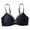 1-Black, variant on Women’s Lightweight Floral Lace Bralettes for Soft Support Comfortable Wirefree Everyday T Shirt Bra Full Coverage Push up Bras Cute Wave Point for Everyday Wear 2-Dark Blue M