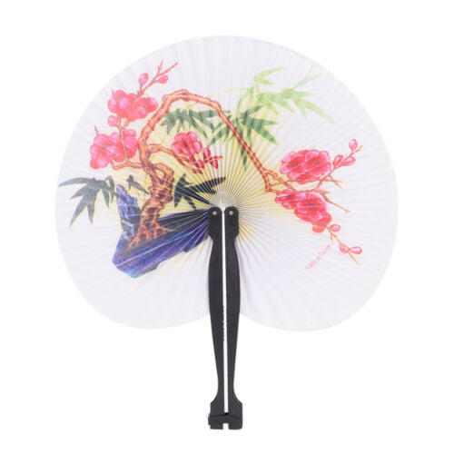 Hot Summer Kids Child Girl Chinese Fan Folding Small Round Paper Hand Fans XR 