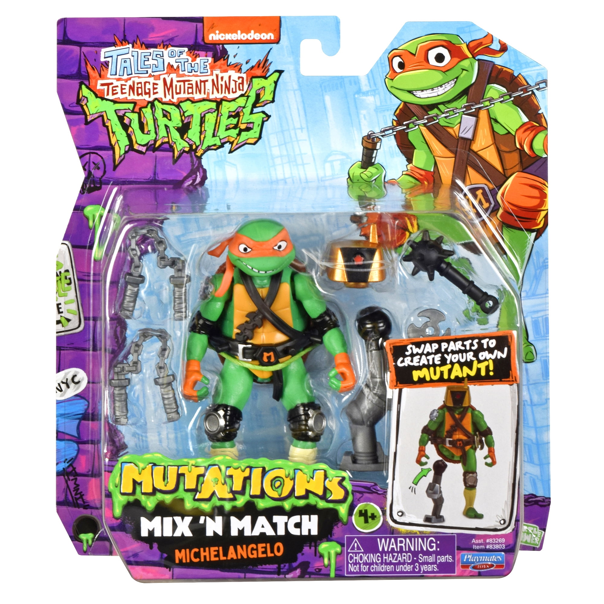 Mix & Match Michelangelo Figure - Walmart.com