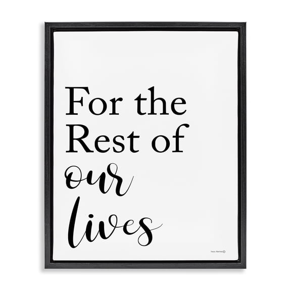 Stupell Industries Modern Black Floating Frame Canvas Art, 17 x 21, by Tammy Apple