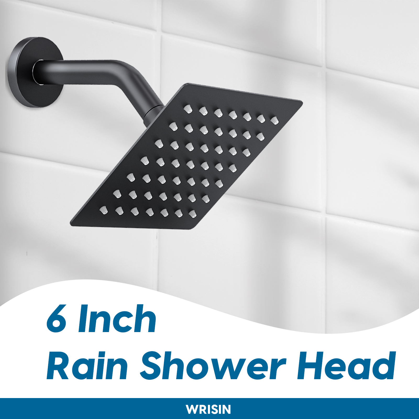 ROSYNEY Tub Shower Faucet Set - with Rain Shower Head, Shower Valve,Tub Spout, Matte Black