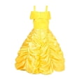 thumbnail image 2 of Vestido de princesa de Navidad amarillo noble exquisito hermoso vestido niña vestido de princesa, 2 of 5