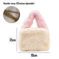 thumbnail image 2 of Bolso de mano de estilo nuevo de otoño e invierno de 2023, bolso de mensajero de felpa de un solo hombro, blanco, 2 of 5