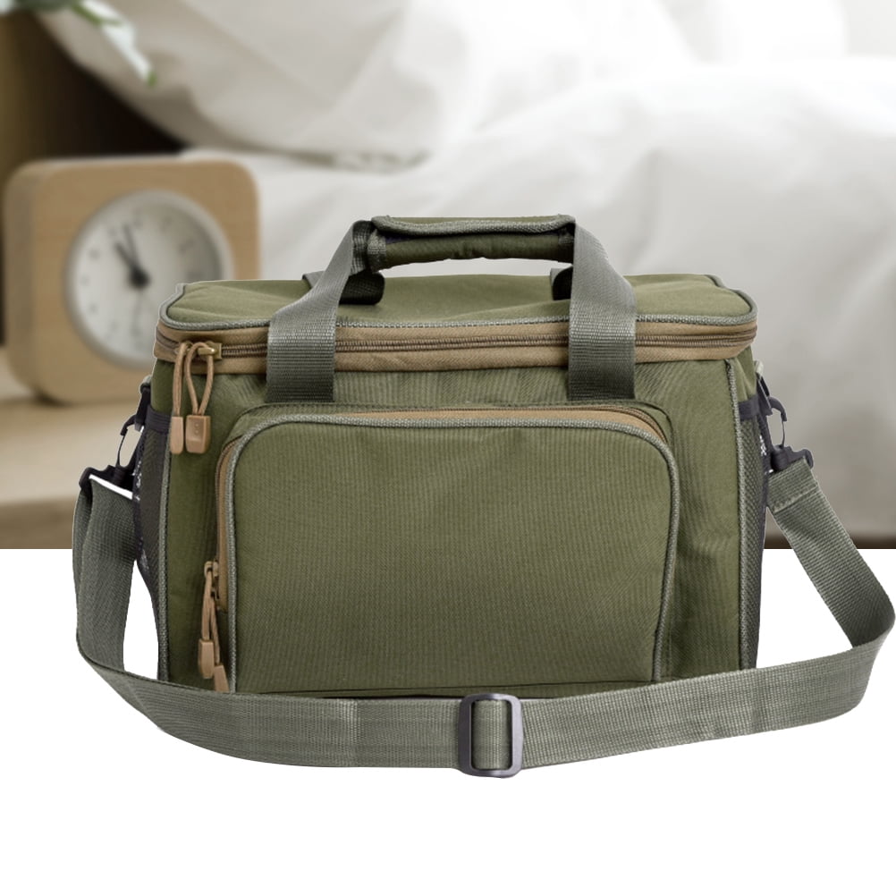 TABLZONE Waterproof Fishing Tackle Bag with Double Zipper and Pockets