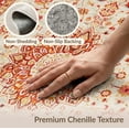thumbnail image 6 of ODIKA 8'x10' Washable Area Rug Orange Fall Vintage Boho Terracotta Farmhouse Statement Intricate Medallion for King Size Bedroom Under Bed, Master Suite, Non-Shedding, Easy Care, 6 of 7