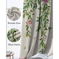 thumbnail image 3 of Easter Rabbits Blackout Curtains for Bedroom Living Room Darkening Curtains 84 Inch Length 2 Panels Set Cute Bunny Eggs Flowers Botanical Spring Beige Window Curtain Window Treatment Drapes 42"x84", 3 of 9