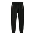 thumbnail image 2 of Winter Pants for Men Heavyweight Sherpa Fleece Lined Jogger Sweatpants with Zipper Pockets Drawstring Active Sweat Pants, 2 of 5