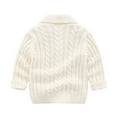 thumbnail image 5 of WIBACKER 6M-3T Baby Boy Girl V Neck Crochet Long Sleeve Cardigan Sweater Toddler Kids Knit Coat, 5 of 8