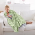 thumbnail image 3 of Manta de forro polar Blanket Utopia, tamaño verde salvia, 300 g/m², 3 of 8