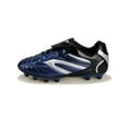 thumbnail image 5 of Fangasis Kids Sneakers Nonslip Football Shoes Flat Soccer Cleats School Comfort Trainers Dark Blue Long Cleats 7Y, 5 of 9