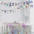 thumbnail image 4 of Banderín colgante holográfico de 40 pies para decoración de fiestas, graduación, cumpleaños, aniversario, compromiso, boda, novia, bebé, suministros para fiestas de discoteca, 4 of 6