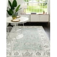 thumbnail image 3 of Rugs.com Aurelia Collection Rug – 4' x 6' Aqua Medium-Pile Rug Perfect For Living Rooms, Large Dining Rooms, Open Floorplans, 3 of 4
