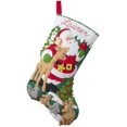 thumbnail image 2 of Bucilla Felt Stocking Applique Kit 18" Long-Forest Greetings, 2 of 2