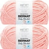 Spinrite Bernat Baby Blanket Big Ball Yarn - Coral Blossom, 1 Pack of 2 Piece