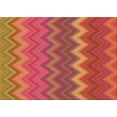 thumbnail image 1 of Ahgly Company Tapis d'Intérieur Lavables en Machine, Rectangle Rouge de Transition, 8' x 10', 1 of 7