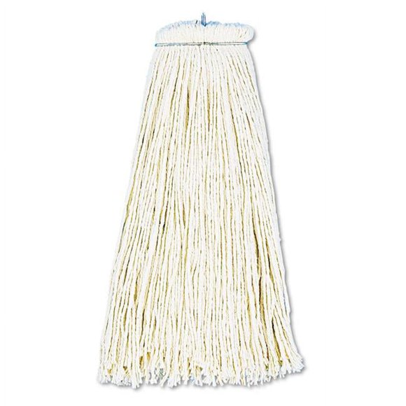 Boardwalk BWK716CCT Tête de Vadrouille Plate en Coton Mouillé 16 oz - Blanc, 12 par Caisse