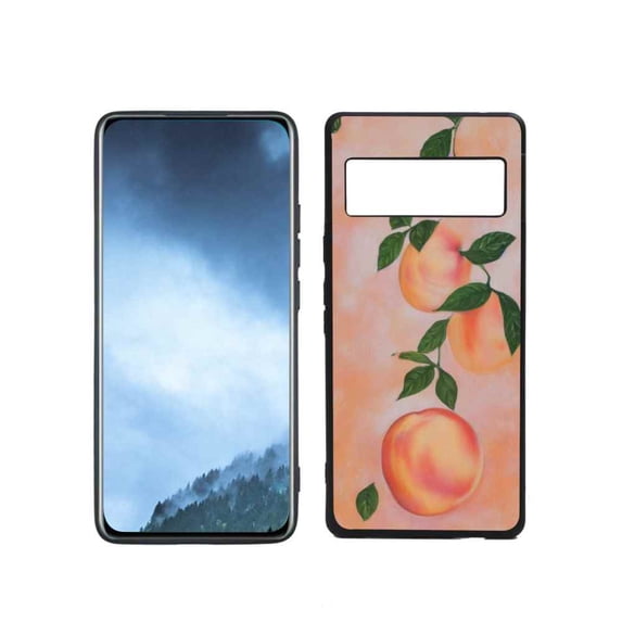 Compatible with Google Pixel 6 Pro(2021) Phone Case, Peach-4 Case Men Women, Flexible Silicone Shockproof Case for Google Pixel 6 Pro(2021)