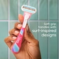 thumbnail image 6 of Venus Summer Surf Smooth, Disposable Women's Razor, 3 Count, 6 of 9