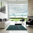 thumbnail image 7 of Ahgly Company Machine Washable Indoor Round Abstract Deep Teal Green Area Rugs, 6' Round, 7 of 7