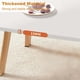 thumbnail image 5 of Historyli Mesa de centro plegable de 81 cm, mesa de suelo plegable, escritorio minimalista de madera, mesa baja para espacios pequeños, dormitorio, salón de té, color blanco, 5 of 7