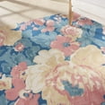 thumbnail image 4 of Nourison Sun N' Shade Indoor/Outdoor Modern Floral Blue 7'9" x 10'10" Area Rug, Easy Clean, Eco-Friendly, Bed Room, Living Room, Dining Room, Hallway, ()8' x 11'), 4 of 10